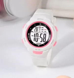Girls Digital Watch - Waterproof Luminous Alarm Watch for  Girls