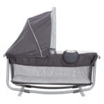 Baby Trend Retreat Nursery Center Playard, Bassinet & Storage, Robin | Portable Playard with Changing Table, Foldable and Convertible Travel Play Crib for Babies and Toddlers