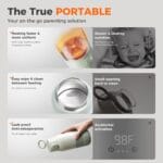 BOLOLO Portable Bottle Warmer, 10oz Breastmilk & Formula Heater for Travel | Super Fast Charging, Instant Breastmilk, Formula, Water
