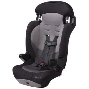 Cosco Kids Finale DX 2-in-1 Booster Car Seat, Forward Facing Toddler Car Seat (40-65 lbs) and Belt Positioning High Back Booster (40-100 lbs), Dusk