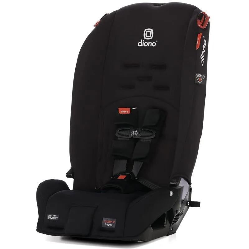 Diono Radian 3R 3-in-1 Convertible Car Seat Rear Facing Forward Facing 10 Years 1 Car Seat Slim Fit 3 Across Jet Black | Babyz Corner Diono Radian 3R, 3-in-1 Convertible Car Seat, Rear Facing & Forward Facing, 10 Years 1 Car Seat, Slim Fit 3 Across, Jet Black
