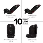 Diono Radian 3R 3-in-1 Convertible Car Seat Rear Facing Forward Facing 10 Years 1 Car Seat Slim Fit 3 Across Jet Black | Babyz Corner Diono Radian 3R, 3-in-1 Convertible Car Seat, Rear Facing & Forward Facing, 10 Years 1 Car Seat, Slim Fit 3 Across, Jet Black