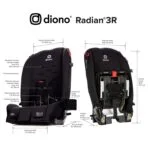 Diono Radian 3R 3-in-1 Convertible Car Seat Rear Facing Forward Facing 10 Years 1 Car Seat Slim Fit 3 Across Jet Black | Babyz Corner Diono Radian 3R, 3-in-1 Convertible Car Seat, Rear Facing & Forward Facing, 10 Years 1 Car Seat, Slim Fit 3 Across, Jet Black