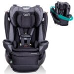 Evenflo Revolve360 Extend Convertible Car Seat with 360 Degree Rotation Extended Rear-Facing Forward-Facing Booster Mode and Secure LATCH Install Revere Gray | Babyz Corner Evenflo Revolve360 Extend Convertible Car Seat with 360 Degree Rotation, Extended Rear-Facing, Forward-Facing, Booster Mode, and Secure LATCH Install, Revere Gray