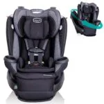 Evenflo Revolve360 Extend Convertible Car Seat with 360 Degree Rotation Extended Rear-Facing Forward-Facing Booster Mode and Secure LATCH Install Revere Gray Evenflo Revolve360 Extend Convertible Car Seat with 360 Degree Rotation, Extended Rear-Facing, Forward-Facing, Booster Mode, and Secure LATCH Install, Revere Gray