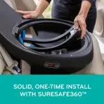 Evenflo Revolve360 Extend Convertible Car Seat with 360 Degree Rotation Extended Rear-Facing Forward-Facing Booster Mode and Secure LATCH Install Revere Gray Evenflo Revolve360 Extend Convertible Car Seat with 360 Degree Rotation, Extended Rear-Facing, Forward-Facing, Booster Mode, and Secure LATCH Install, Revere Gray
