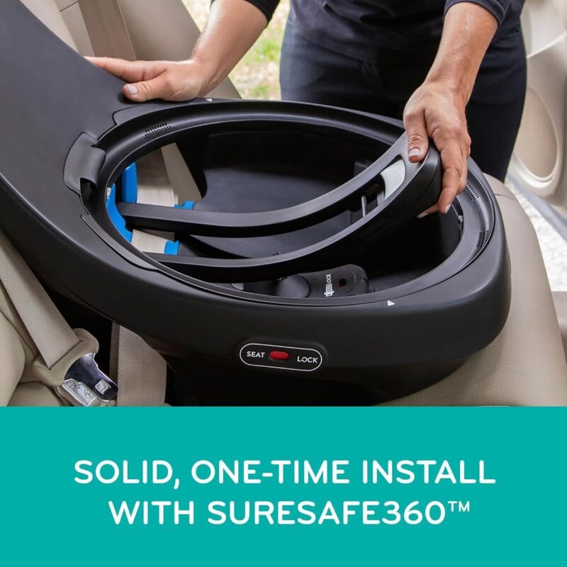 Evenflo Revolve360 Extend Convertible Car Seat with 360 Degree Rotation, Extended Rear-Facing, Forward-Facing, Booster Mode, and Secure LATCH Install, Revere Gray