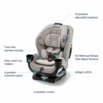 Graco Extend2Fit 3-in-1 Convertible Car Seat, 3 Modes – Rear Facing, Forward Facing Baby Car Seat and Highback Booster Seat, Adjustable Extension Panel for Extra Legroom, Ashten
