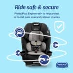 Graco® Slimfit 3-in-1 Convertible Car Seat, Ultra-Space-Saving Design, Silas, Suitable for Rear and Forward-Facing, Highback Booster Seat with 10-Position Headrest