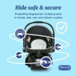 Graco® SnugRide Lite LX Infant Car Seat, Lightweight Rear-Facing Seat for Babies 4–30 lb, 4-Position Adjustable Base, Latch Installation & ProtectPlus Engineered, Studio