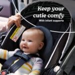 Graco® SnugRide Lite LX Infant Car Seat, Lightweight Rear-Facing Seat for Babies 4–30 lb, 4-Position Adjustable Base, Latch Installation & ProtectPlus Engineered, Studio