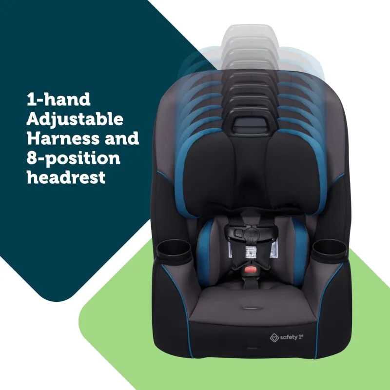 Safety 1st Crosstown All-in-One Convertible Car Seat, Rear Facing, Forward Facing Car Seat, Booster, City Storm