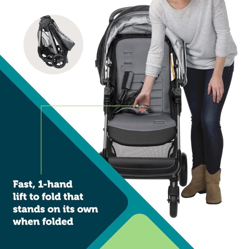 Safety 1st Smooth Ride QCM Travel System Fast 1-Hand Lift to fold High Street | Babyz Corner Safety 1st Smooth Ride QCM Travel System, Fast, 1-Hand Lift to fold, High Street