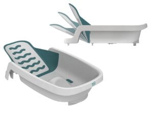 The First Years 4-in-1 Reclining Baby Bathtub – Grows-with-Baby Adjustable Bath Seat – Multi-Position Backrest for Newborn, Infant & Toddler Use – Ages 0–24 Months