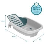 The First Years 4-in-1 Reclining Baby Bathtub Grows-with-Baby Adjustable Bath Seat Multi-Position Backrest for Newborn Infant Toddler Use Ages 024 Months | Babyz Corner The First Years 4-in-1 Reclining Baby Bathtub – Grows-with-Baby Adjustable Bath Seat – Multi-Position Backrest for Newborn, Infant & Toddler Use – Ages 0–24 Months