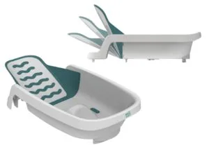 The First Years 4-in-1 Reclining Baby Bathtub – Grows-with-Baby Adjustable Bath Seat – Multi-Position Backrest for Newborn, Infant & Toddler Use – Ages 0–24 Months