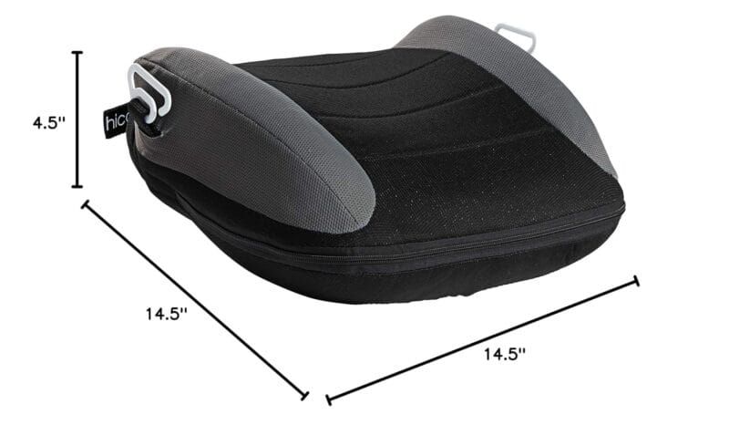 UberBoost Inflatable Booster Seat for Car, Travel Booster Seat, Black/Gray