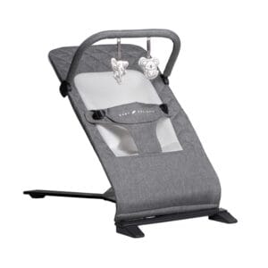 Baby Delight Alpine Deluxe Portable Bouncer | Infant | 0 6 months | Charcoal Tweed | Babyz Corner Baby Delight Alpine Deluxe Portable Bouncer | Infant | 0 – 6 months | Charcoal Tweed