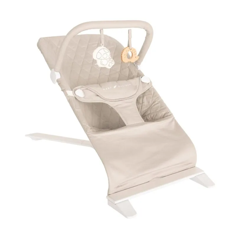 Baby Delight Alpine Deluxe Portable Bouncer | Infant | 0 – 6 months | Charcoal Tweed