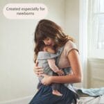 BabyBjörn Baby Carrier Mini, Gray, 3D Mesh | Newborn Carrier (7-15 lbs), Ergonomic, Easy-to-Use