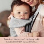 BabyBjörn Baby Carrier Mini, Gray, 3D Mesh | Newborn Carrier (7-15 lbs), Ergonomic, Easy-to-Use