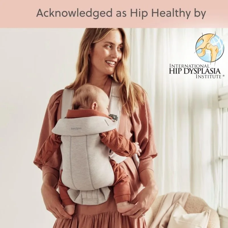 BabyBjörn Baby Carrier Mini Light Beige 3D Jersey | Infant Carrier 7-24 lbs Ergonomic Easy-to-Use BabyBjörn Baby Carrier Mini, Light Beige, 3D Jersey | Infant Carrier (7-24 lbs), Ergonomic, Easy-to-Use