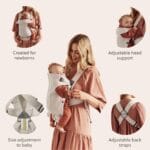 BabyBjörn Baby Carrier Mini Light Beige 3D Jersey | Infant Carrier 7-24 lbs Ergonomic Easy-to-Use | Babyz Corner BabyBjörn Baby Carrier Mini, Light Beige, 3D Jersey | Infant Carrier (7-24 lbs), Ergonomic, Easy-to-Use