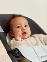 BabyBjörn Bouncer Balance Soft, Cotton/Jersey, Dark Gray/Gray 2-in-1 Adjustable Baby Bouncer Seat and Toddler Chair, Newborn to Toddler (8-29 lbs), 4 Positions, Lightweight &...