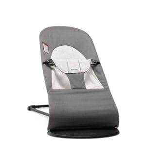 BabyBjörn Bouncer Balance Soft, Cotton/Jersey, Dark Gray/Gray 2-in-1 Adjustable Baby Bouncer Seat and Toddler Chair, Newborn to Toddler (8-29 lbs), 4 Positions, Lightweight &...