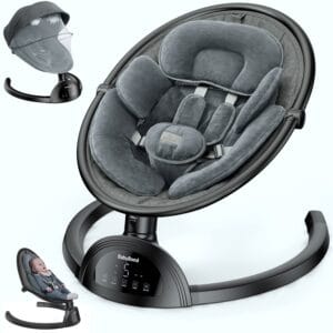 BabyBond Baby Swings for Infants Bluetooth Infant Swing with Music Speaker | Baby Swing with 3 Seat Positions 5-Point Harness 5 Speeds and Remote Control - Portable Baby | Babyz Corner BabyBond Baby Swings for Infants, Bluetooth Infant Swing with Music Speaker | Baby Swing with 3 Seat Positions, 5-Point Harness, 5 Speeds and Remote Control - Portable Baby...