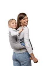 Boba X Ergonomic Baby Carrier, Newborn to Toddler, Grey | Fully Adjustable Panel and straps grow from 7 to 45 lbs, Padded Shoulders, Front & Back Carry that fits every body.