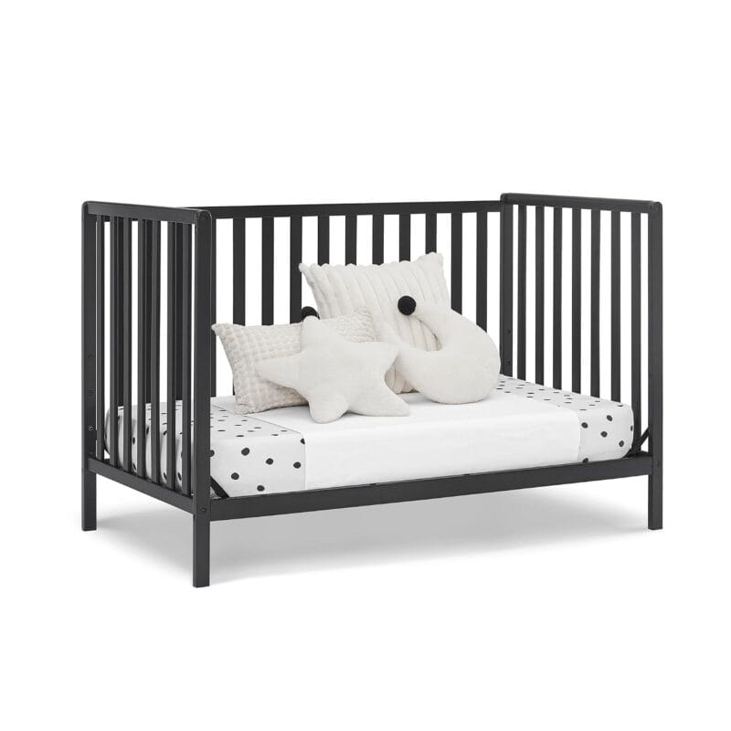 Delta Children Heartland 4-in-1 Convertible Crib, Black