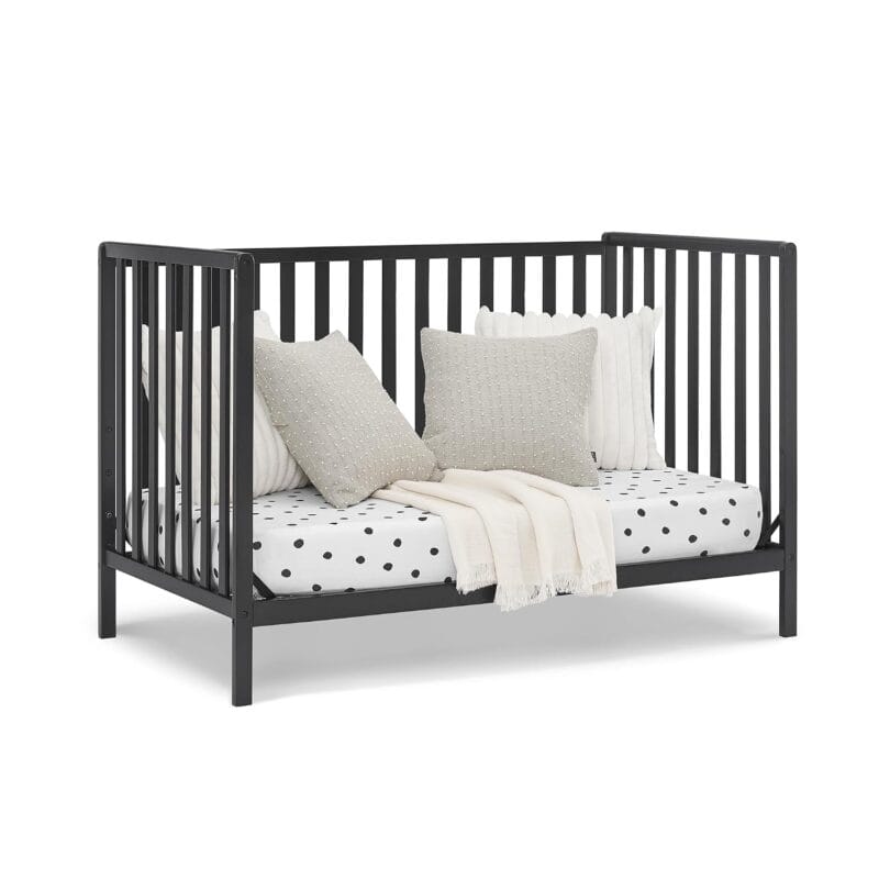 Delta Children Heartland 4-in-1 Convertible Crib, Black