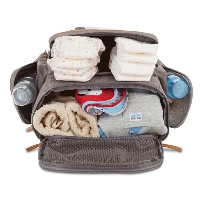 Disney Cudlie Baby Boys Jartop Backpack Diaper Bag in Winnie The Pooh Print, 16 Inch, Includes Changing Pad
