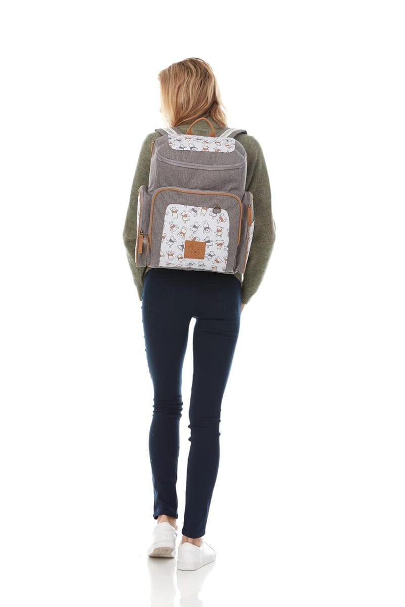 Disney Cudlie Baby Boys Jartop Backpack Diaper Bag in Winnie The Pooh Print, 16 Inch, Includes Changing Pad