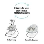 Graco DuetConnect LX Portable Baby Swing and Bouncer Multi-Direction Baby Bouncer Seat Multiple Swing Speeds Great Gift for New Parents Redmond | Babyz Corner Graco DuetConnect LX Portable Baby Swing and Bouncer, Multi-Direction Baby Bouncer Seat, Multiple Swing Speeds, Great Gift for New Parents, Redmond