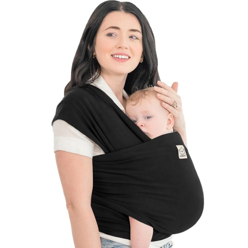 KeaBabies Baby Wrap Carrier All in 1 Original Baby Carrier Trendy Black | Newborn to Toddler Sling Easy to Wear Hands Free Bonding Lightweight Breathable Infant Wraps | Babyz Corner KeaBabies Baby Wrap Carrier, All in 1 Original Baby Carrier (Trendy Black) | Newborn to Toddler Sling, Easy to Wear, Hands Free Bonding, Lightweight, Breathable Infant Wraps