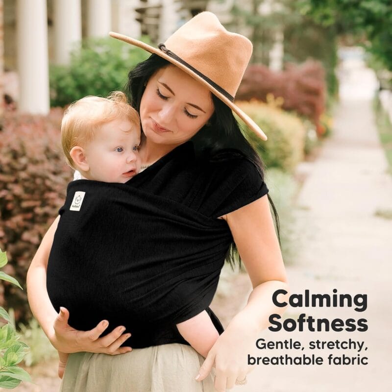 KeaBabies Baby Wrap Carrier All in 1 Original Baby Carrier Trendy Black | Newborn to Toddler Sling Easy to Wear Hands Free Bonding Lightweight Breathable Infant Wraps | Babyz Corner KeaBabies Baby Wrap Carrier, All in 1 Original Baby Carrier (Trendy Black) | Newborn to Toddler Sling, Easy to Wear, Hands Free Bonding, Lightweight, Breathable Infant Wraps