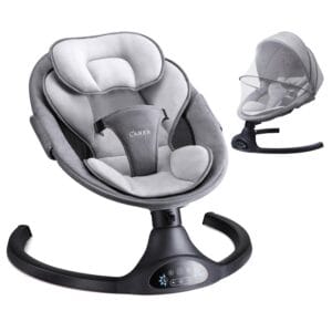 LAREX Baby Swing for Infants to Toddler with Remote Control Bluetooth | Portable Electric Infant Rocker with 5 Sway Speeds Timers 10 Melodies 3-Point Harness Max 20 lbs | Babyz Corner LAREX Baby Swing for Infants to Toddler with Remote Control & Bluetooth | Portable Electric Infant Rocker with 5 Sway Speeds & Timers, 10 Melodies, 3-Point Harness, Max 20 lbs,...