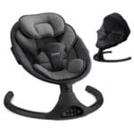 LAREX Baby Swing for Infants to Toddler with Remote Control Bluetooth | Portable Electric Infant Rocker with 5 Sway Speeds Timers 10 Melodies 3-Point Harness Max 20 lbs | Babyz Corner LAREX Baby Swing for Infants to Toddler with Remote Control & Bluetooth | Portable Electric Infant Rocker with 5 Sway Speeds & Timers, 10 Melodies, 3-Point Harness, Max 20 lbs,...