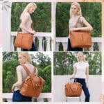 MOMINSIDE Diaper Bag Tote Convertible Diaper Bag Backpack Tote Leather | 4 in 1 Baby Bag Hospital bag 13 Pockets Travel Diaper Tote Pañaleras Para Bebe with Changing Pad for Mom | Babyz Corner MOMINSIDE Diaper Bag Tote Convertible Diaper Bag Backpack Tote Leather | 4 in 1 Baby Bag Hospital bag 13 Pockets Travel Diaper Tote Pañaleras Para Bebe with Changing Pad for Mom...