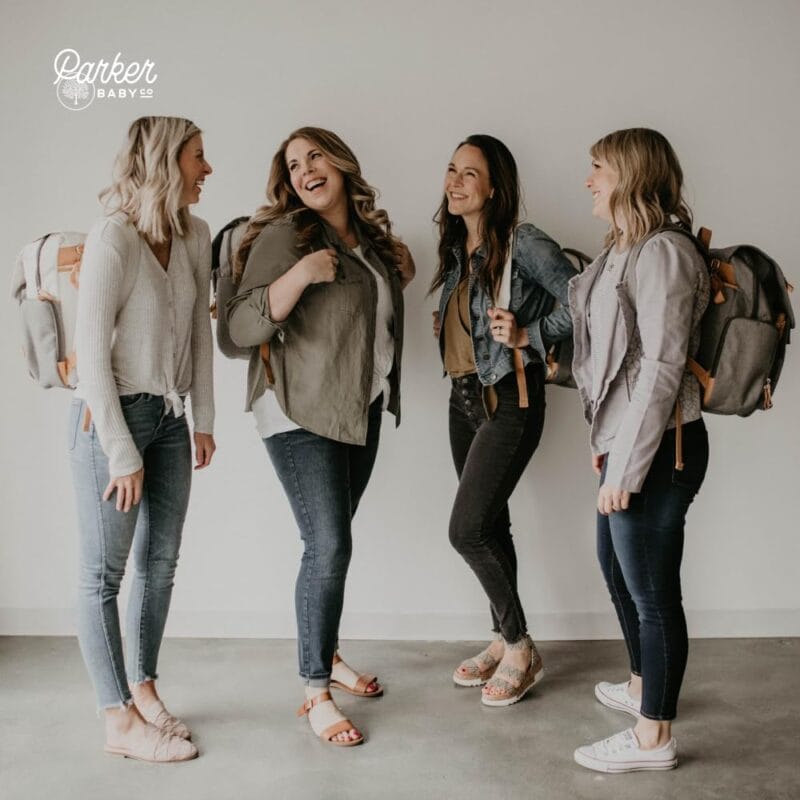 Parker Baby Co. Birch Bag, Birch Diaper Backpack, Insulated Pockets - Cream | Stylish diaper bag backpack with changing pad, stroller straps, 10+ pockets, and organized baby...