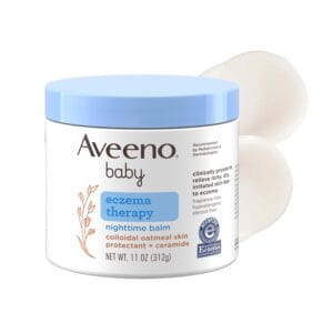 Aveeno Baby Eczema Therapy Nighttime Body Balm, Hypoallergenic, 11 oz