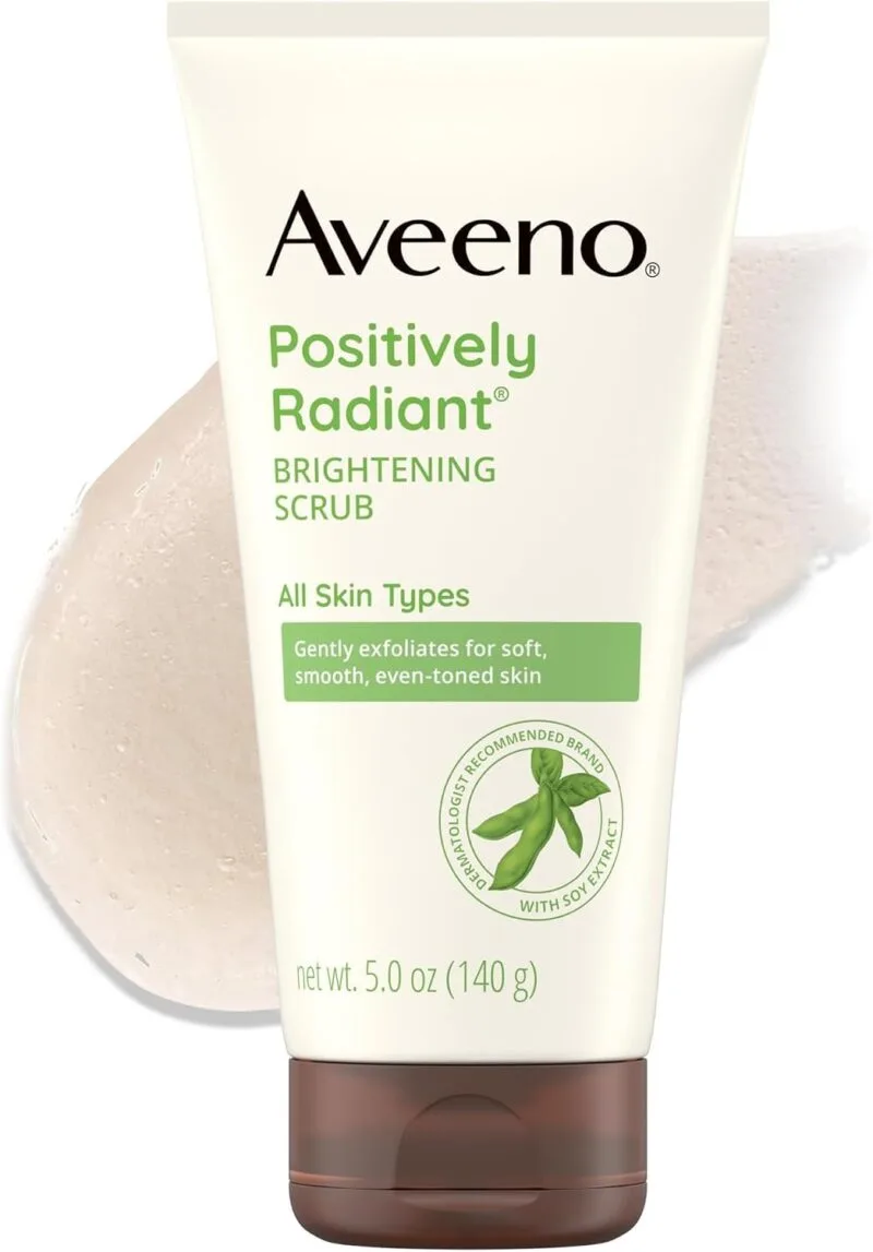Aveeno Positively Radiant Skin Brightening Daily Face Wash Scrub 5 oz | Babyz Corner Aveeno Positively Radiant Skin Brightening Daily Face Wash Scrub, 5 oz