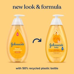 Johnson's Baby Shampoo with Aloe & Vitamin B5, Tear-Free, 20.3 fl. oz