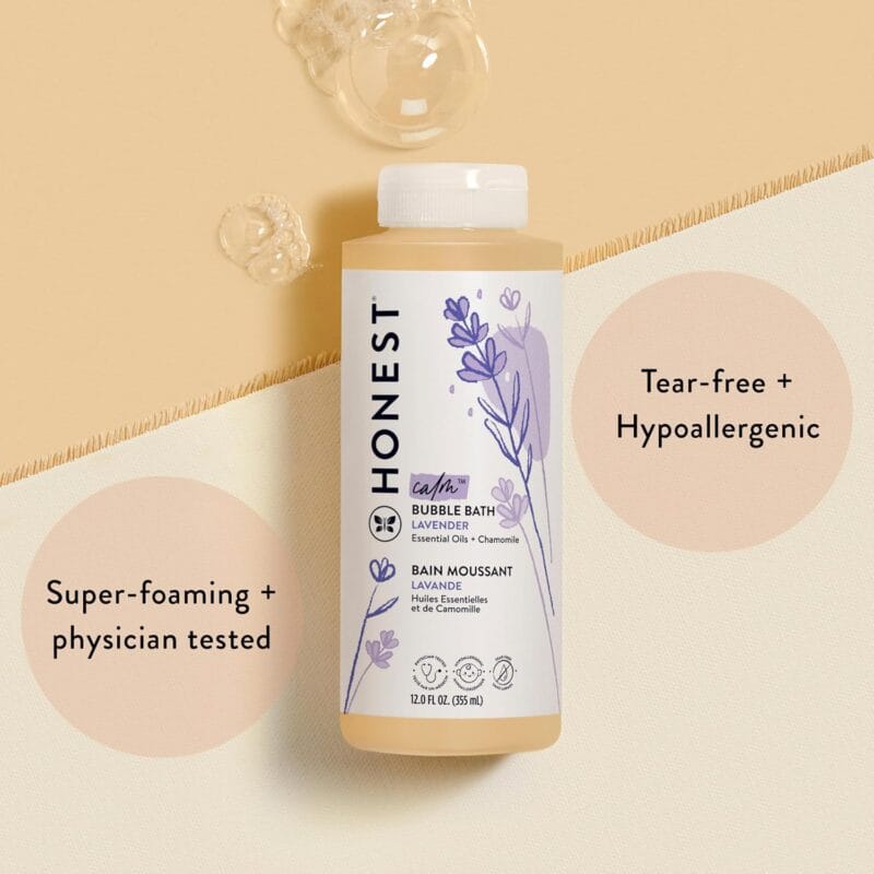The Honest Company Bubble Bath Hypoallergenic Lavender Calm 12 fl oz | Babyz Corner The Honest Company Bubble Bath, Hypoallergenic, Lavender Calm, 12 fl oz