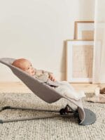 BabyBjörn Bouncer Bliss Sand Gray Woven Classic Quilt | 2-in-1 Adjustable Baby Bouncer Seat and Toddler Chair Newborn to Toddler 8-29 lbs 4 Positions Lightweight Portable | Babyz Corner BabyBjörn Bouncer Bliss, Sand Gray, Woven, Classic Quilt | 2-in-1 Adjustable Baby Bouncer Seat and Toddler Chair, Newborn to Toddler (8-29 lbs), 4 Positions, Lightweight & Portable