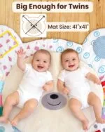 Extra Large Baby Play Gym Thickened and Non Slip Activity Mat | Babyz Corner Extra Large Baby Play Gym, Thickened and Non Slip Activity Mat