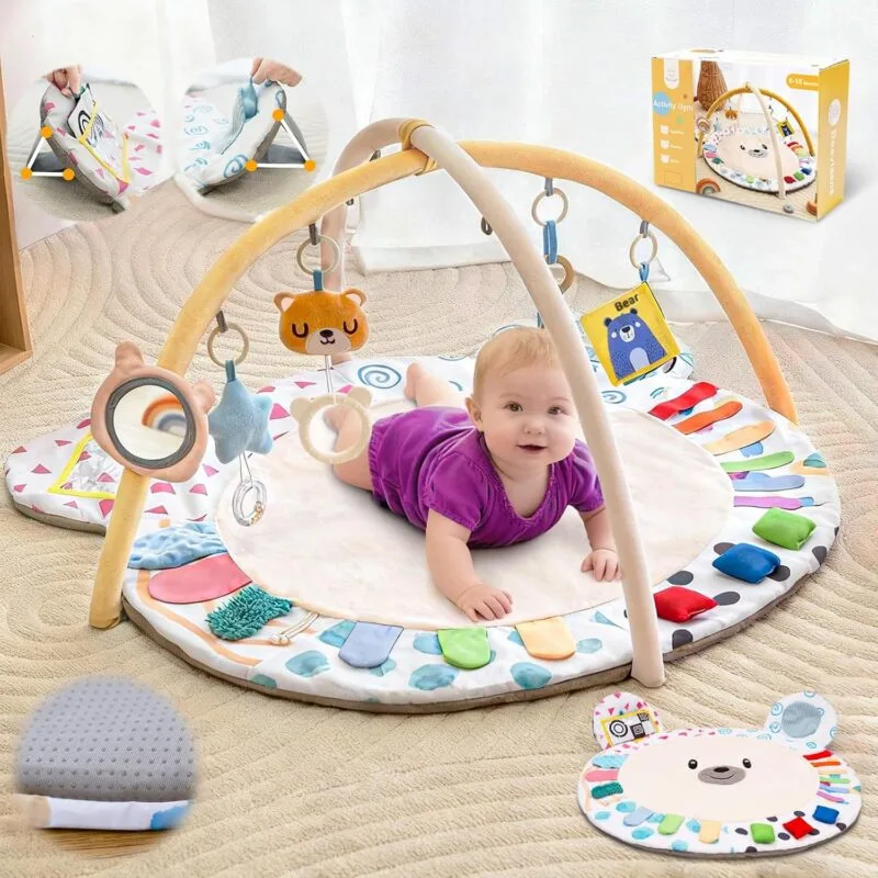 Extra Large Baby Play Gym Thickened and Non Slip Activity Mat | Babyz Corner Extra Large Baby Play Gym, Thickened and Non Slip Activity Mat