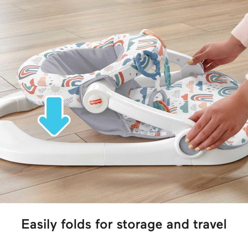 Fisher-PriceSit-Me-Up Floor Seat, Rainbow Showers